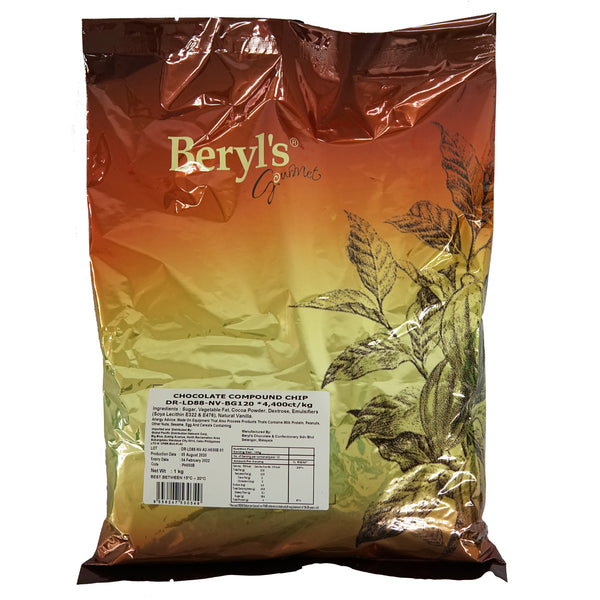 BERYL'S DARK CHOCOLATE CHIPS 4400CTS 1KG