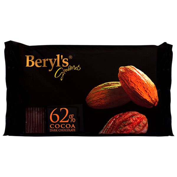 (MANILA ONLY) BERYL'S 62% DARK COUVERTURE CHOCOLATE 2KGX10